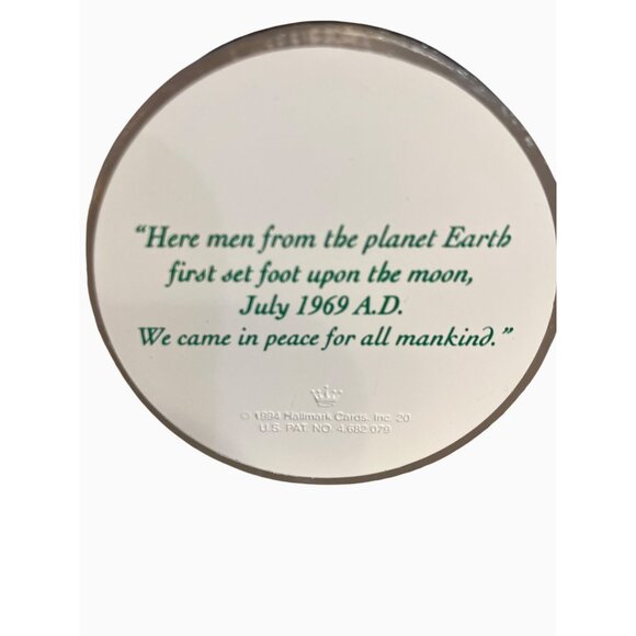 Hallmark 1994 Lunar Landing 25th Anniversary Astronaut Ornament With Light-Up Ba - Picture 10 of 16